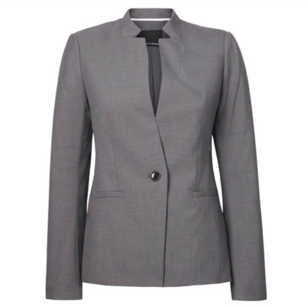 Banana Republic Factory Long & Lean Inverted Collar Textured Blazer Sz: 6